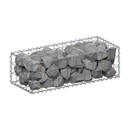 Gabion 100 cm x 30 cm x 40 cm (L x H x P), mailles 10 cm x 10 cm, spirale