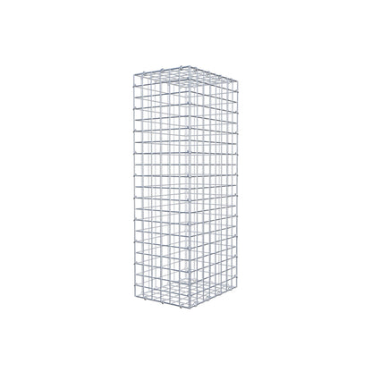 Gavión 100 cm x 40 cm x 30 cm (L x A x P), malla 5 cm x 5 cm, anillo en C