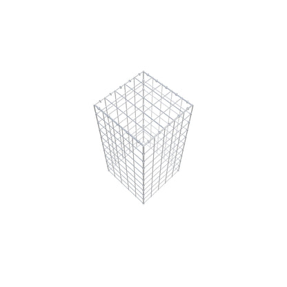 Monteret gabion type 3 100 cm x 50 cm x 50 cm (L x H x D), maskestørrelse 10 cm x 10 cm, C-ring