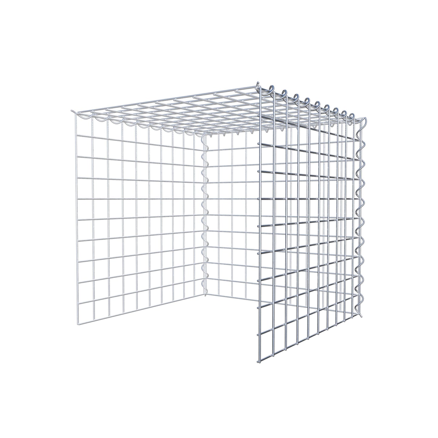 Gabion rapporté type 4 50 cm x 50 cm x 50 cm (L x H x P), mailles 5 cm x 5 cm, spirale