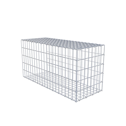 Mounted gabion type 2 100 cm x 50 cm x 40 cm, mesh size 5 cm x 10 cm, C-ring
