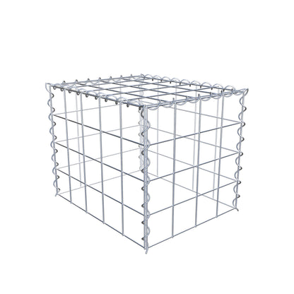Add-on schanskorf type 3 50 cm x 40 cm x 40 cm (L x H x D), maaswijdte 10 cm x 10 cm, spiraal
