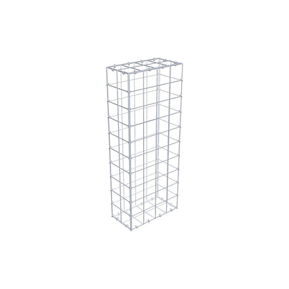 Gabion 100 cm x 20 cm x 40 cm (L x H x D), maskstorlek 10 cm x 10 cm, C-ring