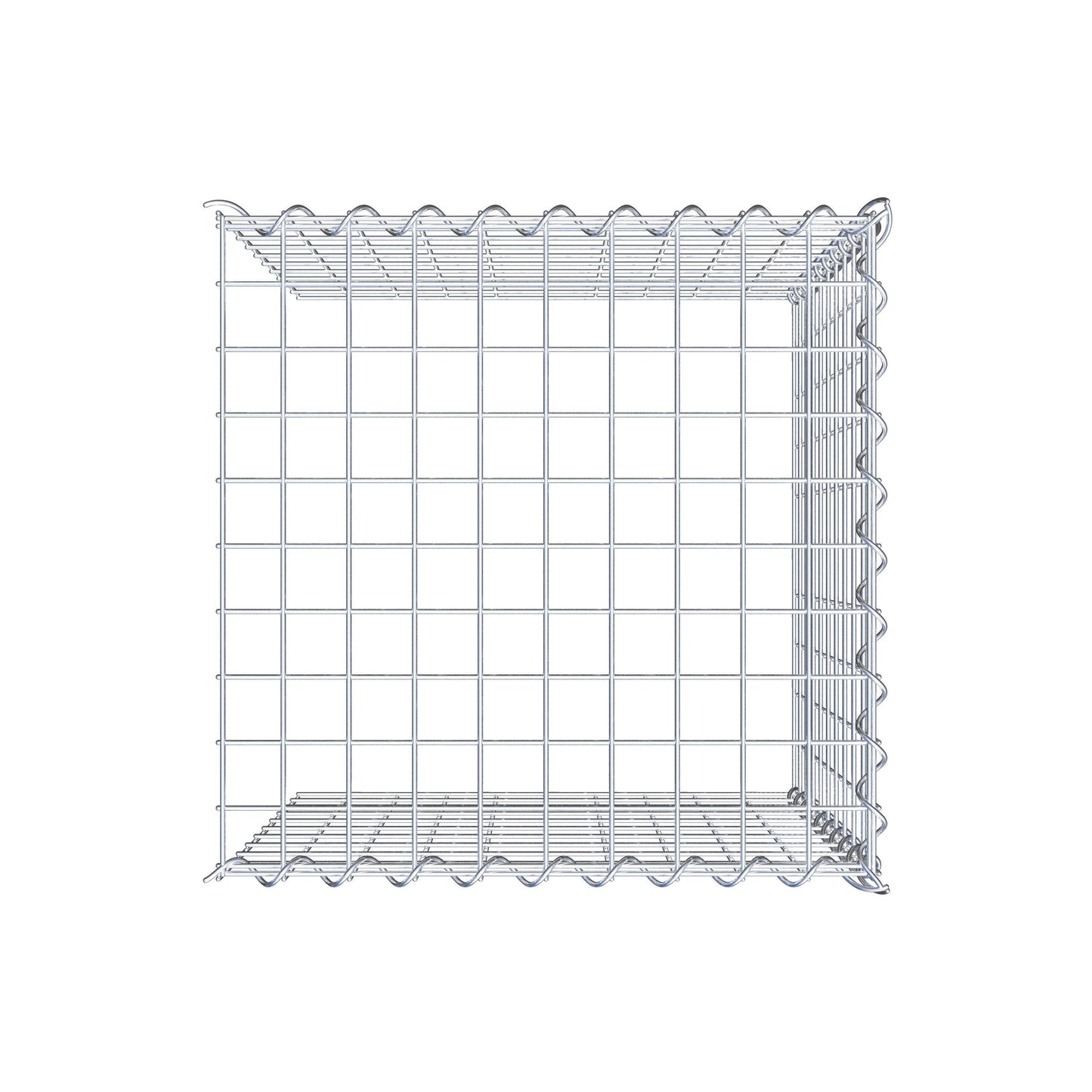 Gabion rapporté type 4 50 cm x 50 cm x 50 cm (L x H x P), mailles 5 cm x 5 cm, spirale