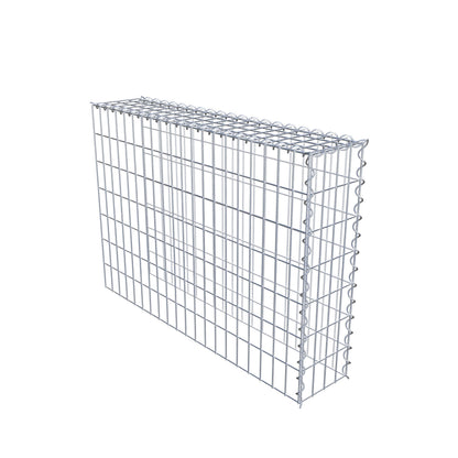 Gabion rapporté type 4 100 cm x 70 cm x 20 cm (L x H x P), mailles 5 cm x 10 cm, spirale