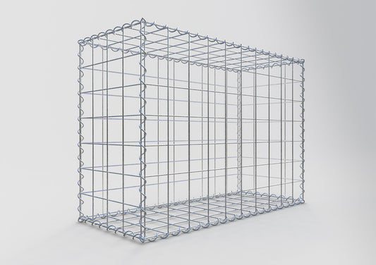 Gabião 100 cm x 70 cm x 40 cm (C x A x P), malhagem 10 cm x 10 cm, espiral