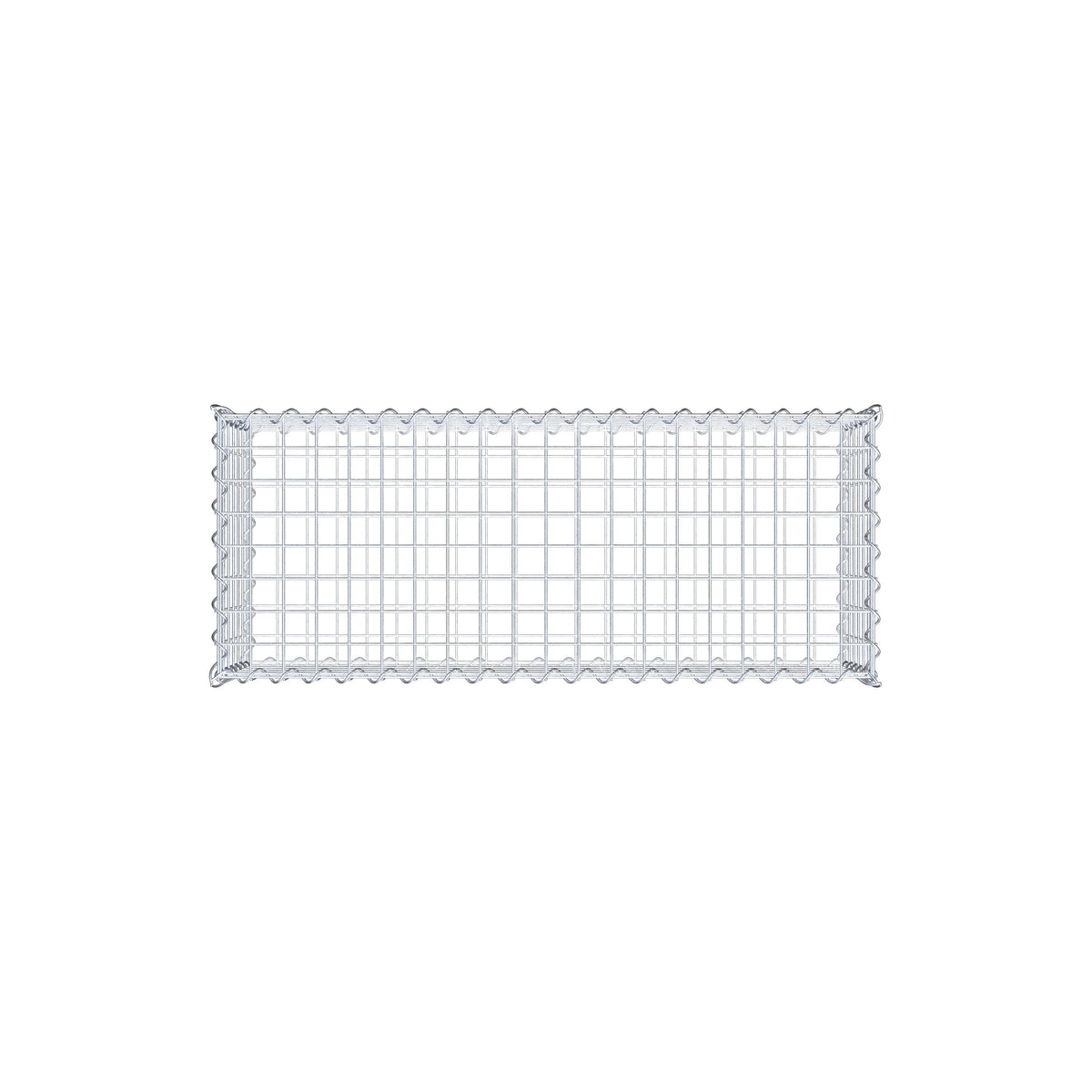 Gavión 100 cm x 30 cm x 40 cm (largo x alto x fondo), malla 5 cm x 5 cm, en espiral