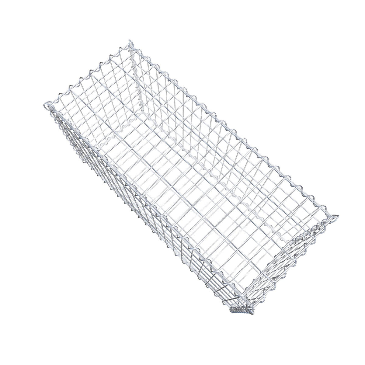Gabion 100 cm x 50 cm x 40 cm (L x H x D), mesh size 5 cm x 10 cm, spiral