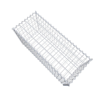 Gabion 100 cm x 50 cm x 40 cm (L x H x D), mesh size 5 cm x 10 cm, spiral