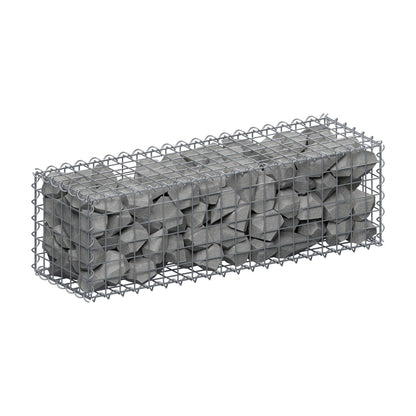 Gabião 100 cm x 30 cm x 30 cm (C x A x P), malhagem 5 cm x 5 cm, espiral
