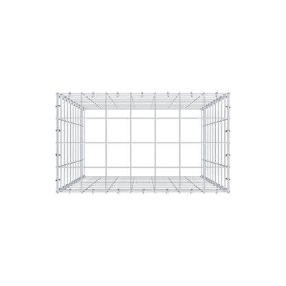 Mounted gabion type 3 100 cm x 70 cm x 40 cm (L x H x D), mesh size 10 cm x 10 cm, C-ring