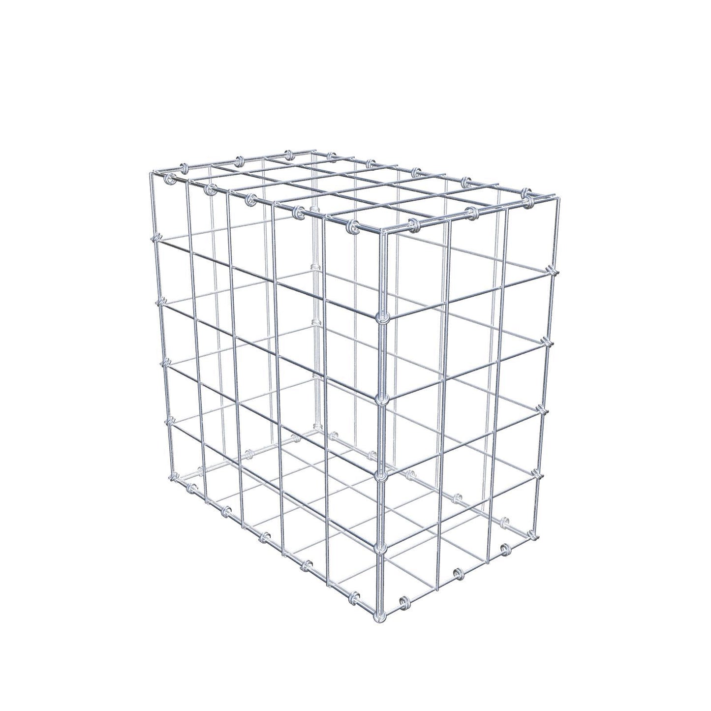 Gabion 50 cm x 50 cm x 30 cm (L x H x P), mailles 10 x 10 cm, anneau en spirale
