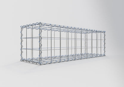 Gabion 100 cm x 30 cm x 30 cm (L x H x P), mailles 10 cm x 10 cm, spirale