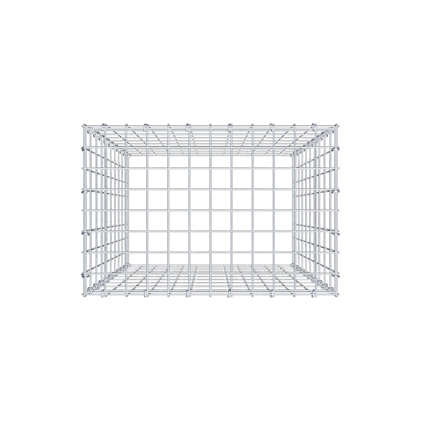 Gabião Tipo 3 100 cm x 60 cm x 40 cm (C x A x P), malhagem 5 cm x 10 cm, anel C