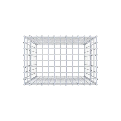 Gabião Tipo 3 100 cm x 60 cm x 40 cm (C x A x P), malhagem 5 cm x 10 cm, anel C