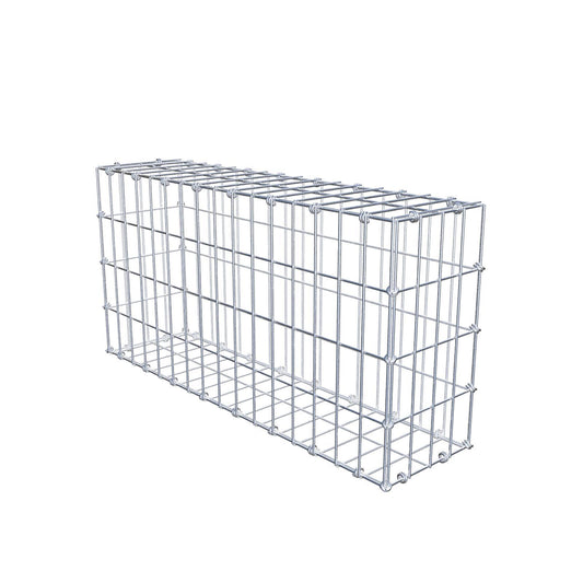 Schanskorf 80 cm x 40 cm x 20 cm (L x H x D), maaswijdte 5 x 10 cm, spiraalring