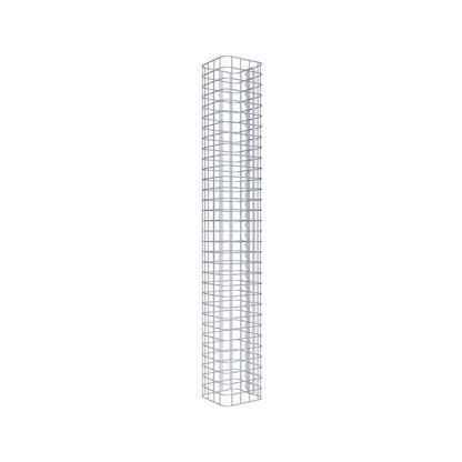 Gabionsøjle firkantet 22 cm x 22 cm, 160 cm højde, MW 5 cm x 5 cm