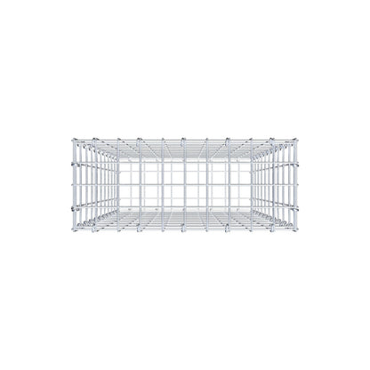 Gabion 100 cm x 50 cm x 20 cm (L x H x P), mailles 5 cm x 10 cm, anneau en C