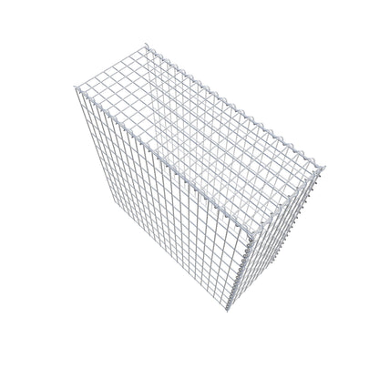 Gabion rapporté type 4 100 cm x 100 cm x 40 cm (L x H x P), mailles 5 cm x 10 cm, spirale