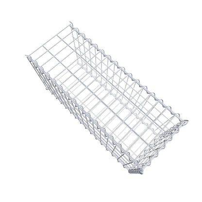 Anbaugabione Typ 2 80 cm x 40 cm x 30 cm (L x H x T), Maschenweite 5 cm x 10 cm, Spirale