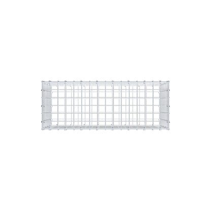 Gabion 80 cm x 40 cm x 30 cm (L x H x D), maskestørrelse 5 cm x 5 cm, C-ring