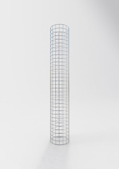 Colonne de gabion ronde 27 cm de diamètre, 160 cm de hauteur, maille 5 cm x 5 cm