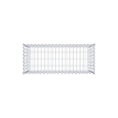 Gabion 100 cm x 60 cm x 40 cm (L x H x D), mesh size 5 cm x 10 cm, spiral