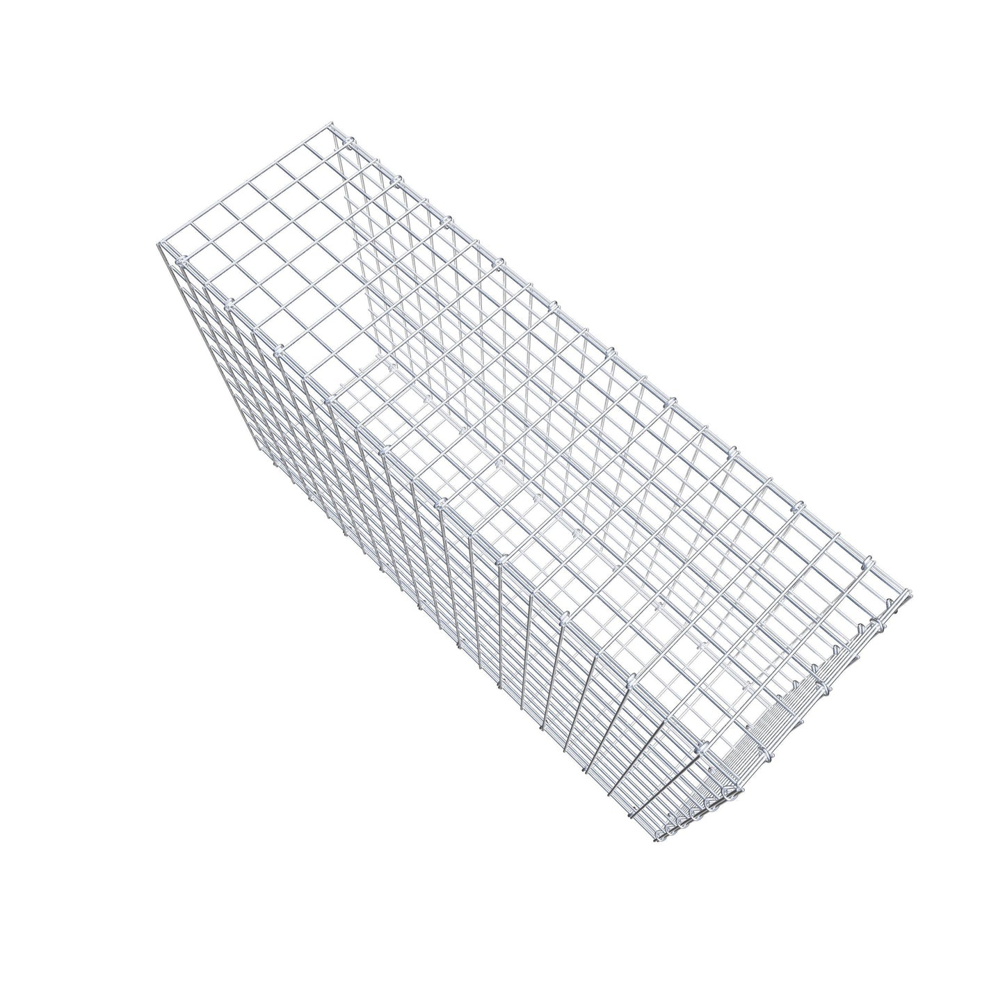 Gavión acoplable tipo 2 100 cm x 60 cm x 30 cm (L x A x P), malla 5 cm x 5 cm, anillo en C