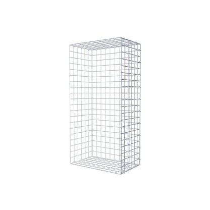 Mounted gabion type 2 100 cm x 30 cm x 50 cm (L x H x D), mesh size 5 cm x 5 cm, C-ring
