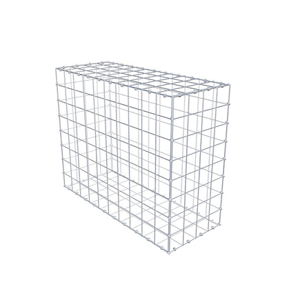 Gabione 100 cm x 80 cm x 40 cm (L x H x T), Maschenweite 10 x 10 cm, Spiralring