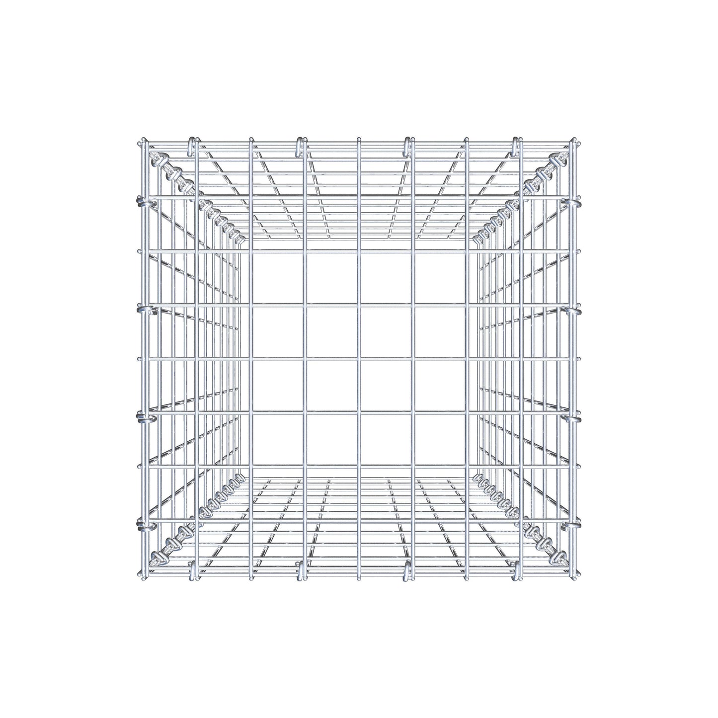 Gabbione aggiuntivo di tipo 3 100 cm x 40 cm x 40 cm (L x H x P), maglia 5 cm x 10 cm, anello a C