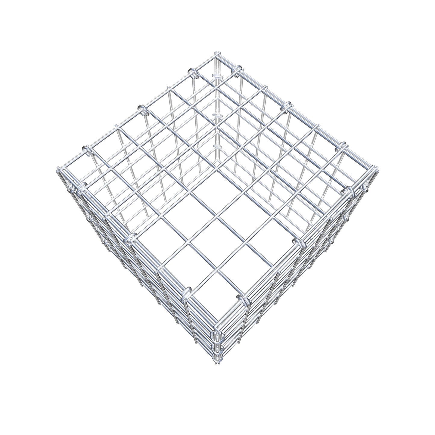 Fourche rapportée type 3 30 cm x 30 cm x 30 cm (L x H x P), maille 5 cm x 5 cm, anneau en C
