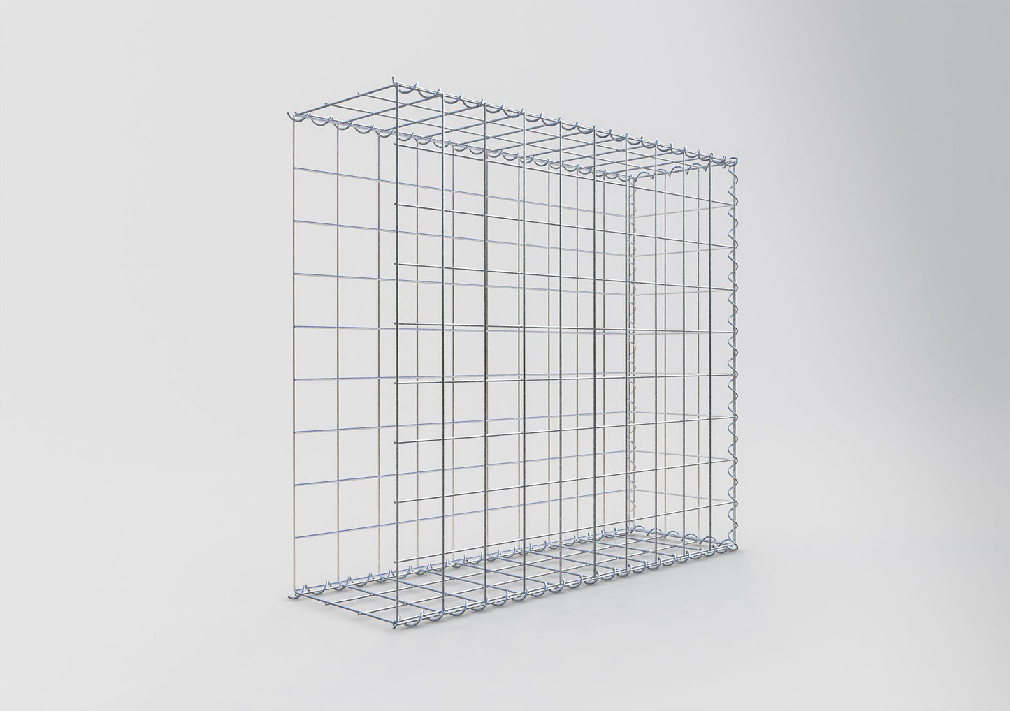 Anbaugabione Typ 2 100 cm x 90 cm x 30 cm (L x H x T), Maschenweite 10 cm x 10 cm, Spirale