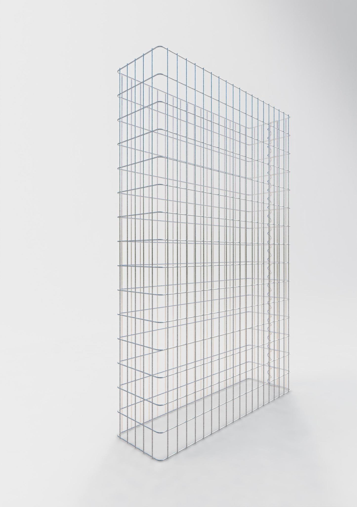Clôture en gabion Longueur 97 cm, hauteur 200 cm, profondeur 27 cm, mailles 5 x 10 cm