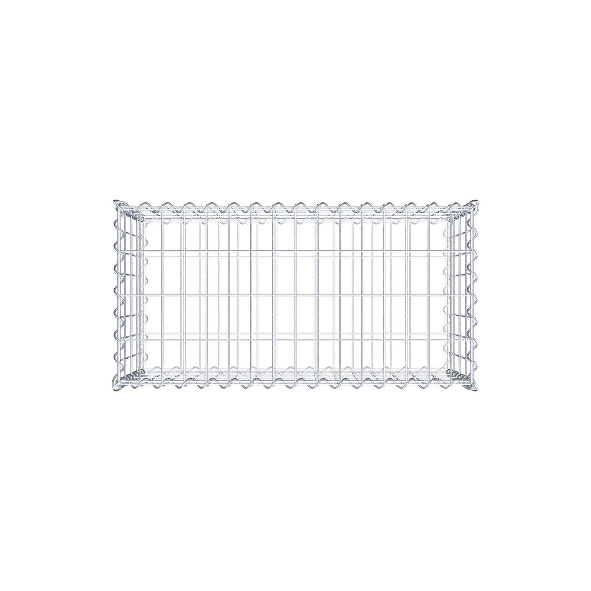 Gabione 80 cm x 40 cm x 40 cm (L x H x T), Maschenweite 5 cm x 10 cm, Spirale