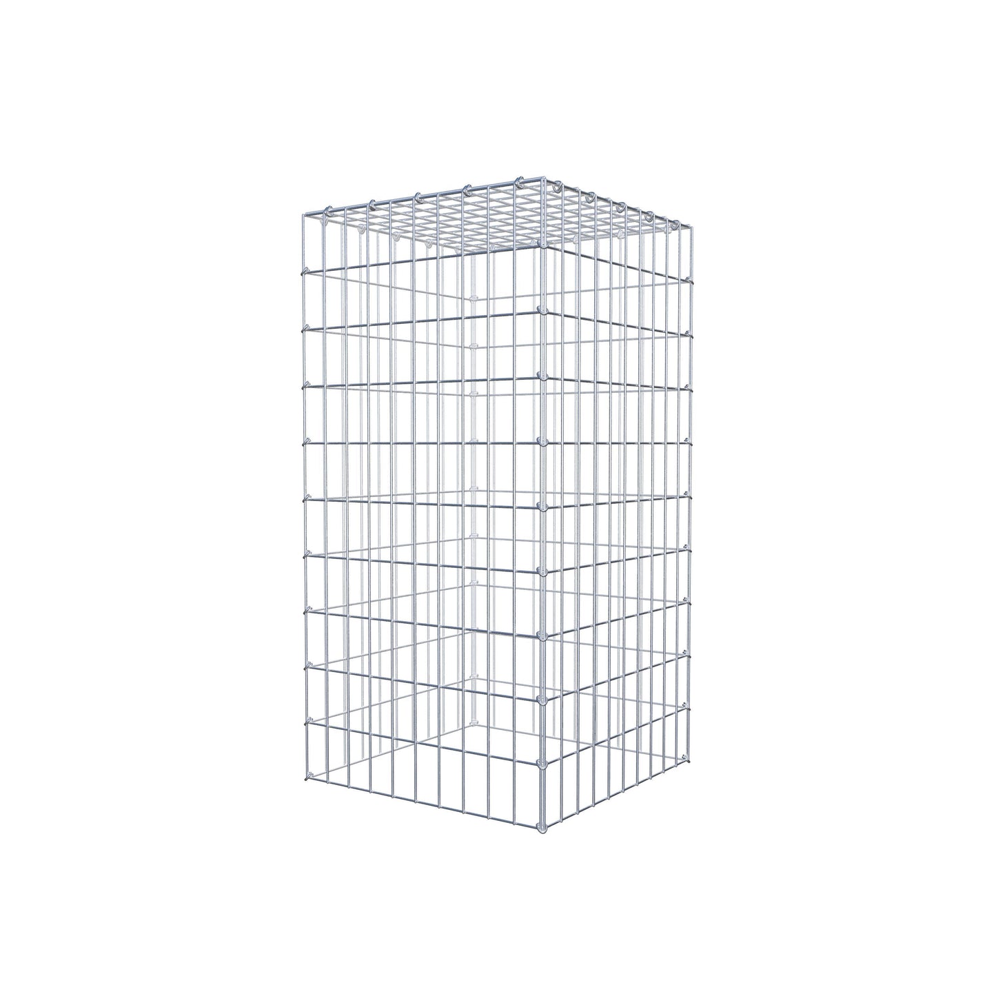 Gabião Tipo 3 100 cm x 50 cm x 50 cm (C x A x P), malhagem 5 cm x 10 cm, anel C