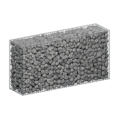 Schanskorf 200 cm x 100 cm x 50 cm (L x H x D), maaswijdte 5 cm x 10 cm, spiraalvormig