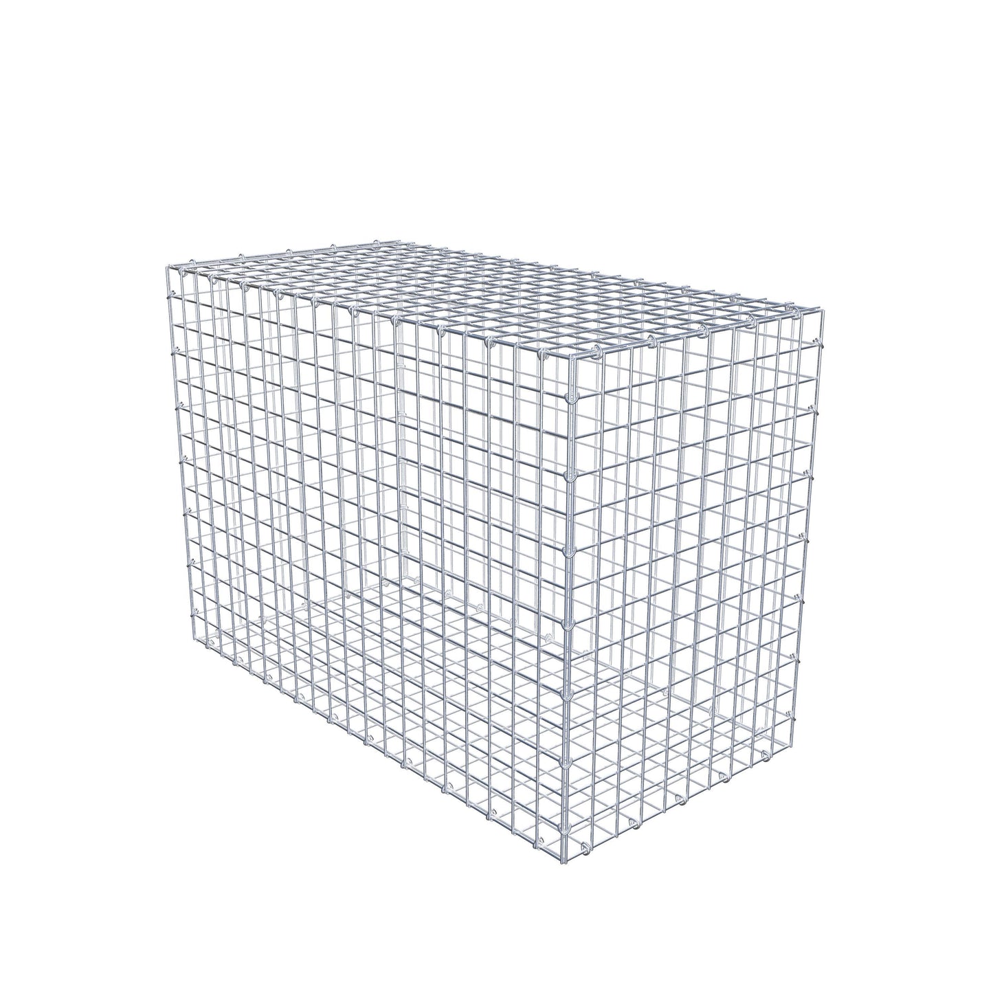 Gabião 100 cm x 70 cm x 50 cm (C x A x P), malhagem 5 cm x 5 cm, anel C