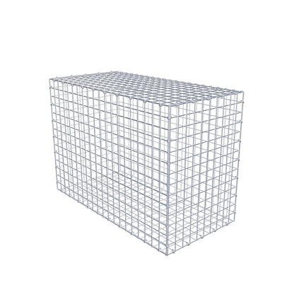 Gabião 100 cm x 70 cm x 50 cm (C x A x P), malhagem 5 cm x 5 cm, anel C