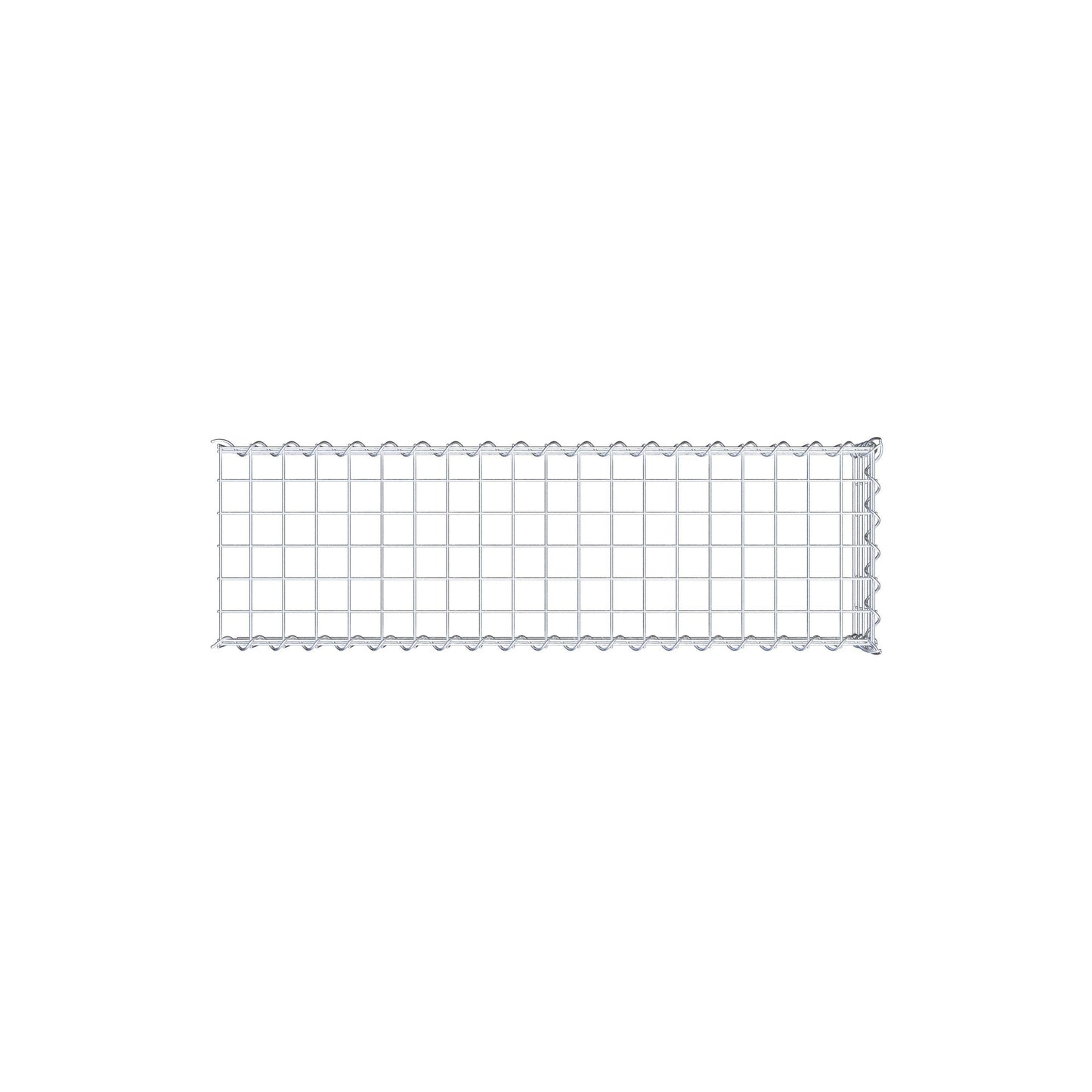 Gabion rapporté type 4 100 cm x 20 cm x 30 cm (L x H x P), mailles 5 cm x 5 cm, spirale