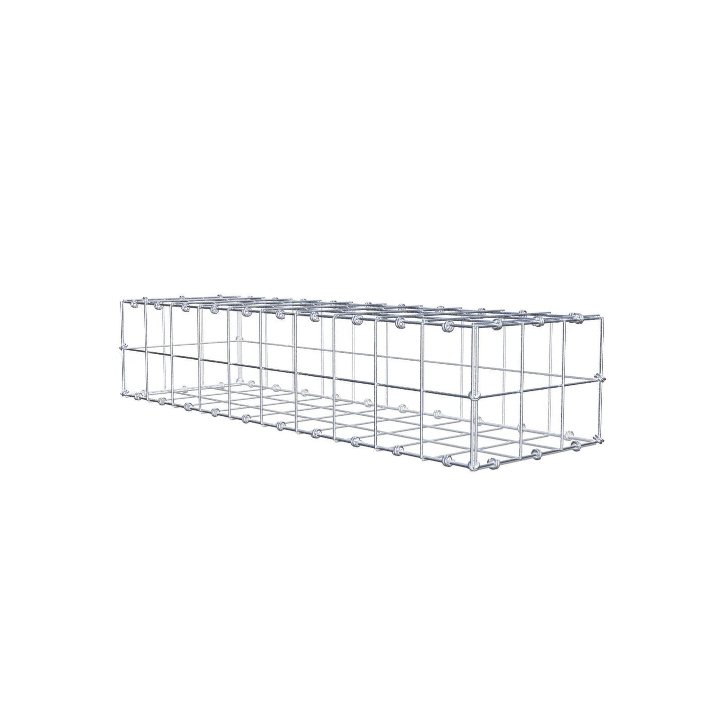 Gabião 100 cm x 20 cm x 30 cm (C x A x P), malhagem 10 x 10 cm, anel espiral