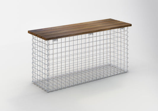 Banc de jardin fourche en spirale 105 x 50 x 40 cm CUMARU MW 5 x 5 cm