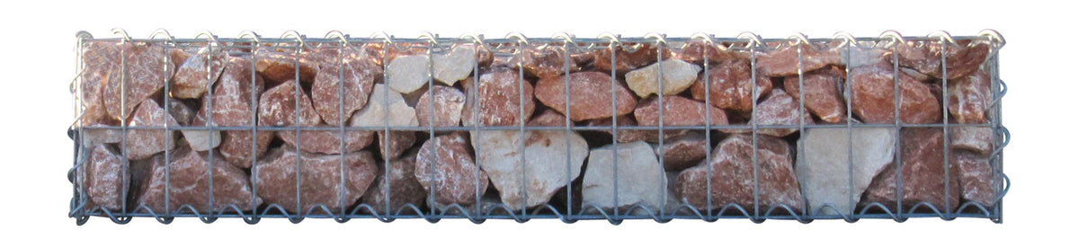 Gabião 100 cm x 20 cm x 30 cm (C x A x P), malhagem 5 cm x 10 cm, espiral