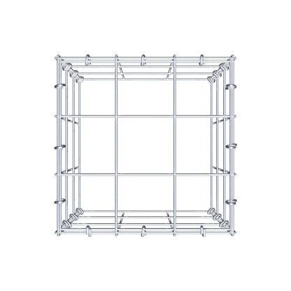 Fourche rapportée type 3 30 cm x 30 cm x 30 cm (L x H x P), maille 10 cm x 10 cm, anneau en C