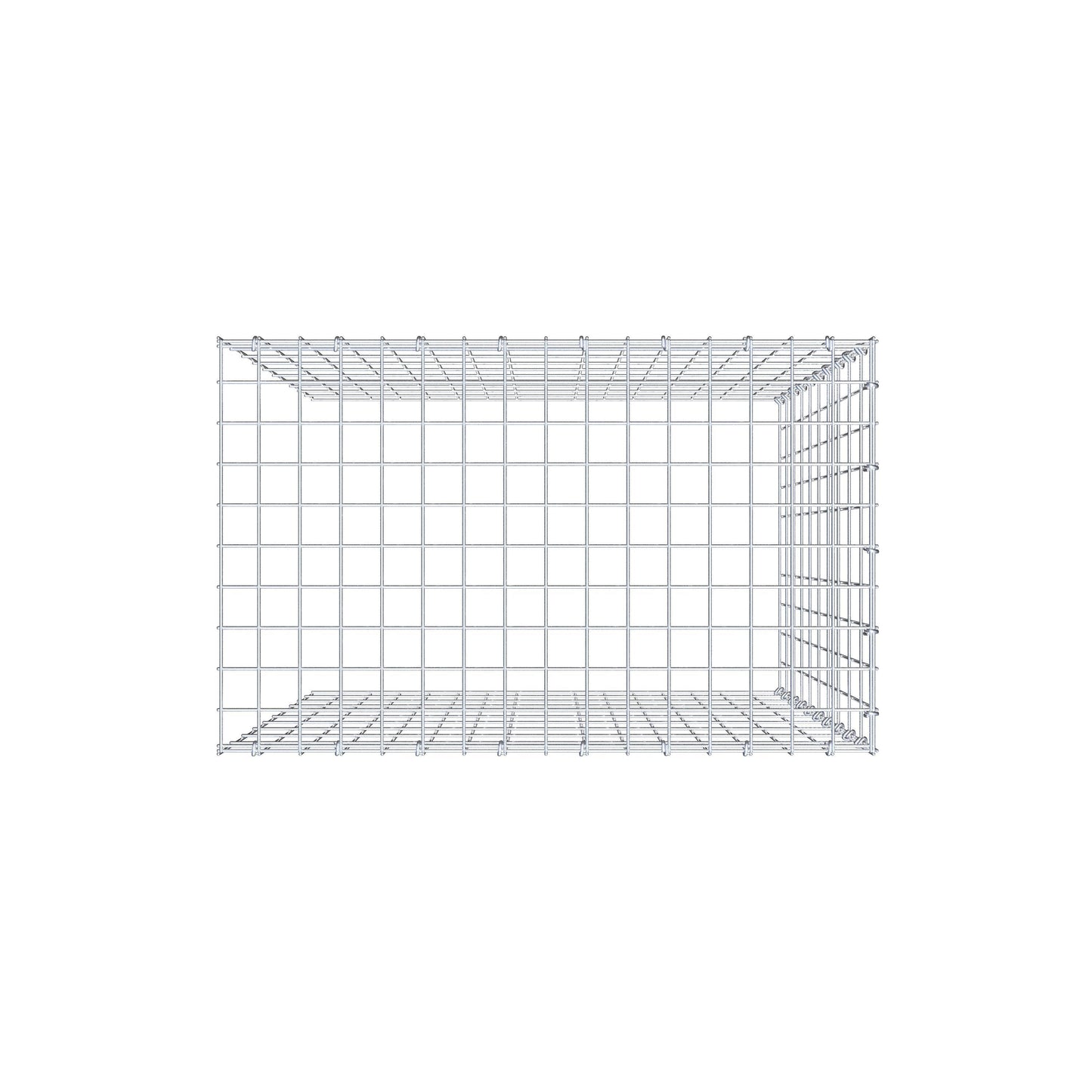 Pile aggiuntivo tipo 4 100 cm x 80 cm x 50 cm (L x H x P), maglia 5 cm x 10 cm, anello a C