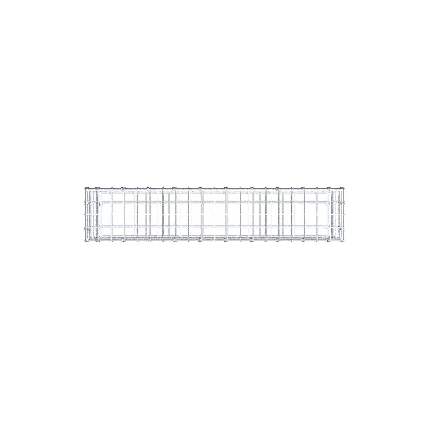 Gabion 100 cm x 40 cm x 20 cm (L x H x P), mailles 5 x 5 cm, anneau en spirale