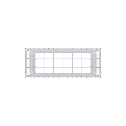 Fourche rapportée type 3 100 cm x 80 cm x 30 cm (L x H x P), mailles 10 cm x 10 cm, anneau C