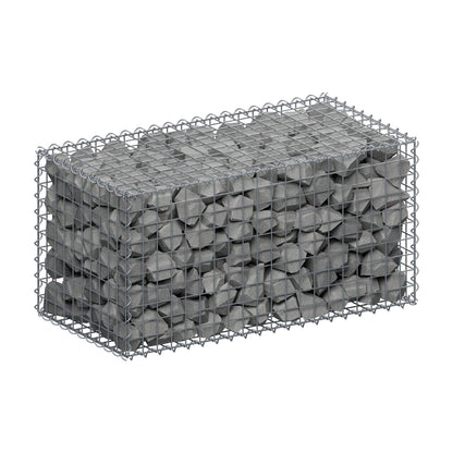 Gabião 100 cm x 50 cm x 50 cm (C x A x P), malhagem 5 cm x 5 cm, espiral