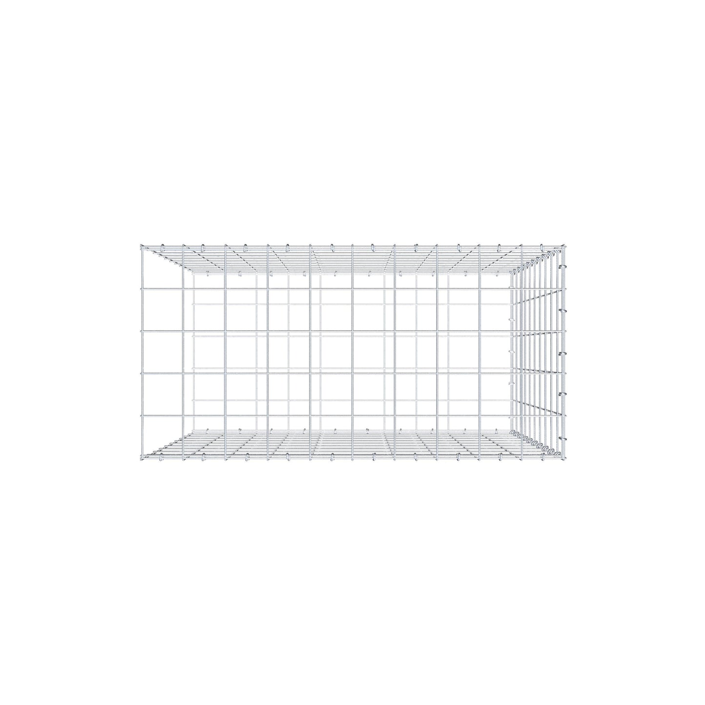 Fourche rapportée type 2 100 cm x 100 cm x 50 cm (L x H x P), mailles 10 cm x 10 cm, anneau C