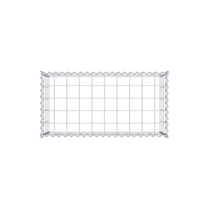 Gabion rapporté type 3 100 cm x 40 cm x 50 cm (L x H x P), mailles 10 cm x 10 cm, spirale